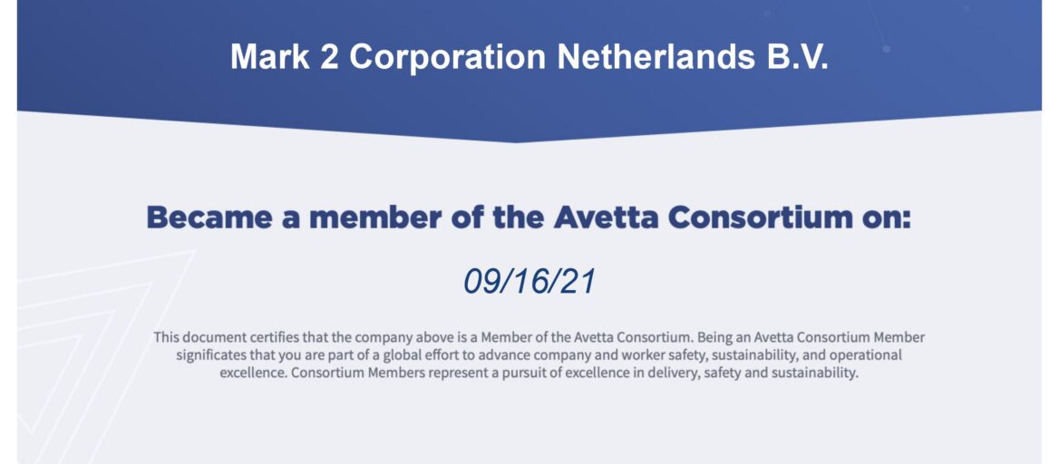 De Nederlandse tak van M2C is nu lid van het Avetta-consortium