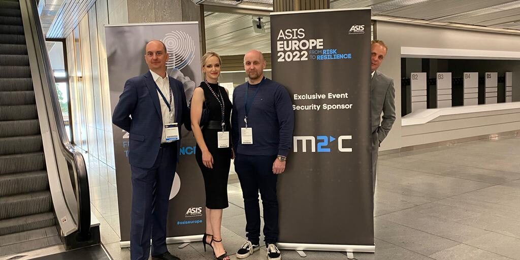 Konference ASIS Europe 2022 odstartovala! A M2C je hrdým partnerem.